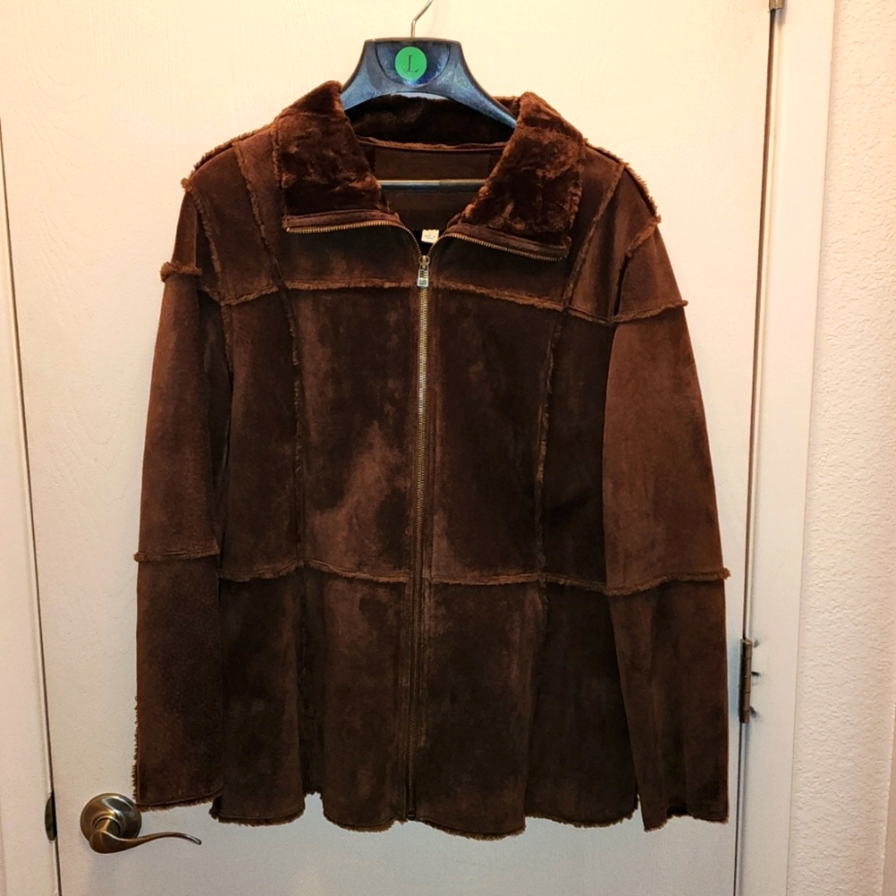 Patchwork Leather Jacket - image 1